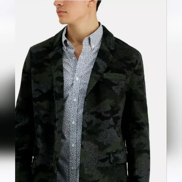 Michael Kors Men's Ghent Slim Fit Topcoat Coat 46L Winter Gentleman WOOL Jacket - Picture 3 of 8